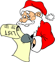 santa with list